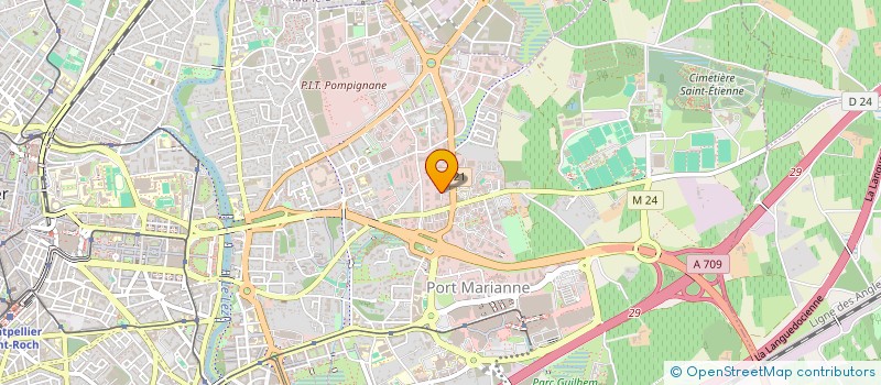 localisation de l'entreprise URBA 377 à MONTPELLIER