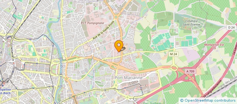 localisation de l'entreprise URBA 39 à MONTPELLIER