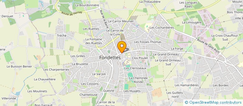 localisation de l'entreprise URBA AGVB à FONDETTES