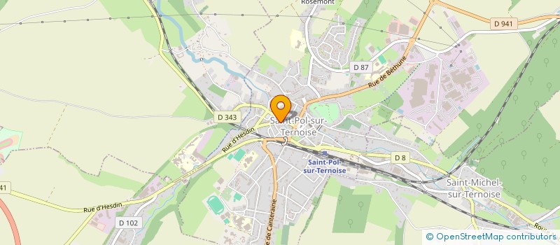 localisation de l'entreprise URBA CONSEIL à SAINT-POL-SUR-TERNOISE
