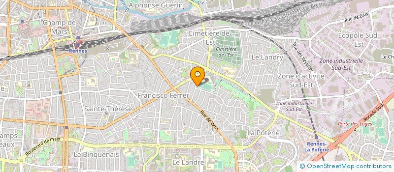 localisation de l'entreprise URBA - GREEN à RENNES