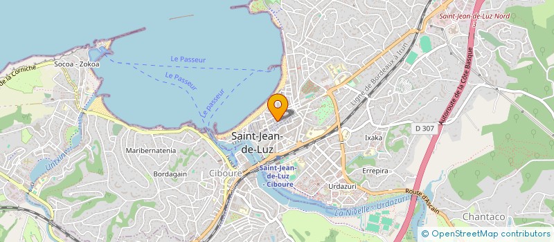 localisation de l'entreprise URBA MEDIA à SAINT-JEAN-DE-LUZ