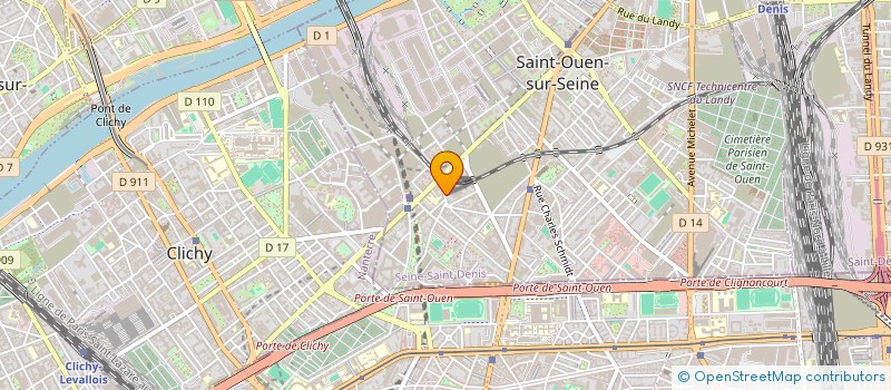 localisation de l'entreprise URBA'NIELS à SAINT-OUEN-SUR-SEINE