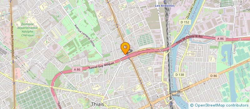localisation de l'entreprise URBA-POSE à THIAIS