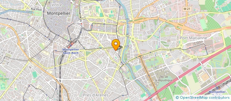 localisation de l'entreprise URBA SARL à MONTPELLIER