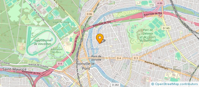 localisation de l'entreprise URBA-TERRE à JOINVILLE-LE-PONT