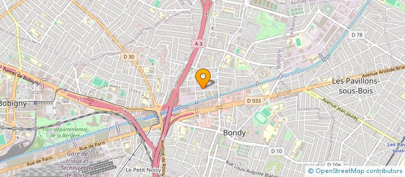 localisation de l'entreprise URBABIM  BONDY