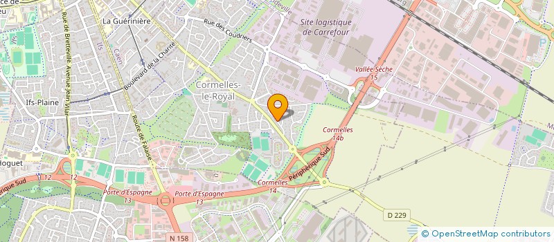 localisation de l'entreprise URBACO ET CIAPONI  CORMELLES LE ROYAL