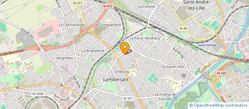 localisation de l'entreprise URBACTIVE à LAMBERSART