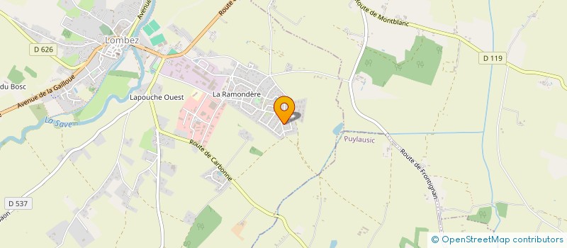 localisation de l'entreprise URBADOC BADIANE  LOMBEZ