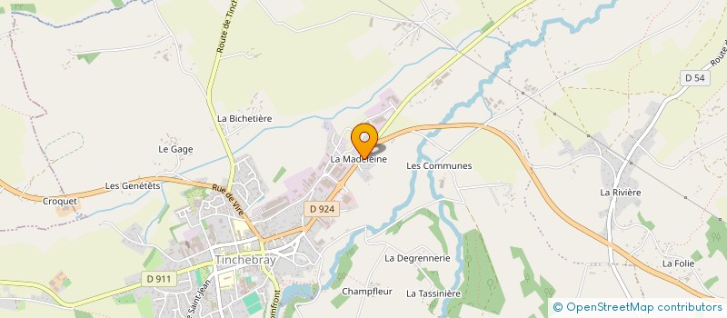 localisation de l'entreprise URBAIN à TINCHEBRAY-BOCAGE