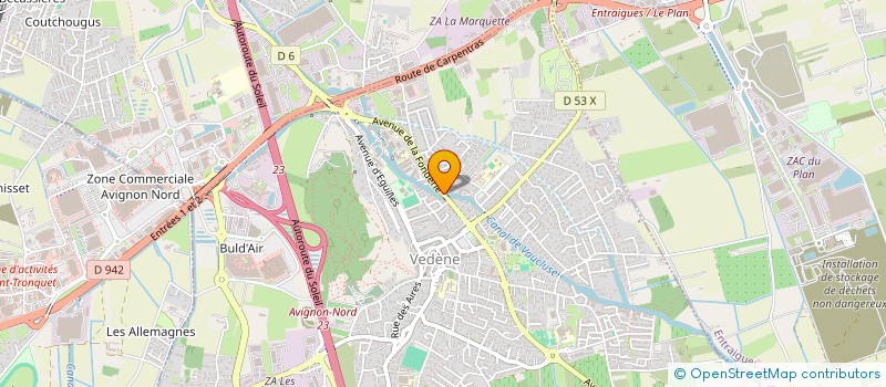 localisation de l'entreprise URBAIN à VEDENE