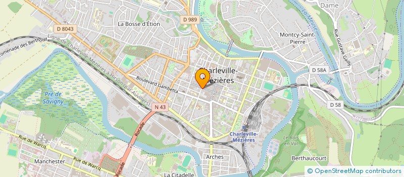 localisation de l'entreprise URBAIN BARBER à CHARLEVILLE-MEZIERES