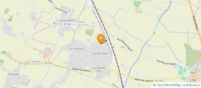 localisation de l'entreprise URBAIN & FILS  MONTELIER