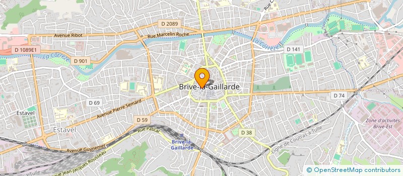 localisation de l'entreprise URBAIN LOU  BRIVE-LA-GAILLARDE