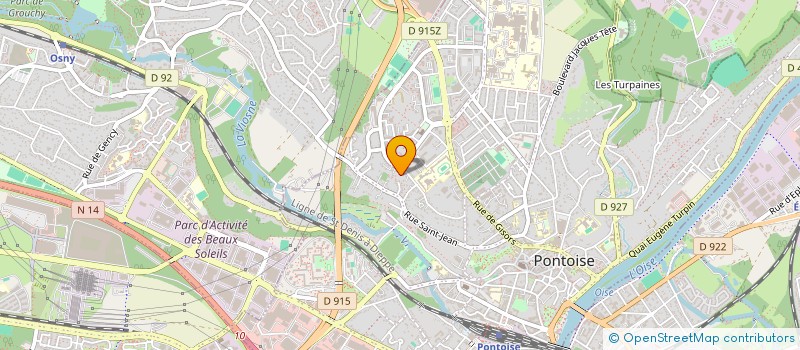 localisation de l'entreprise URBAINE INVESTISSEMENT à PONTOISE