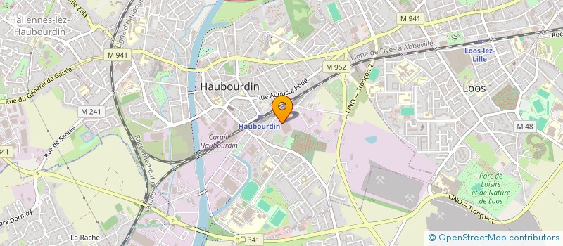 localisation de l'entreprise URBALOC  HAUBOURDIN