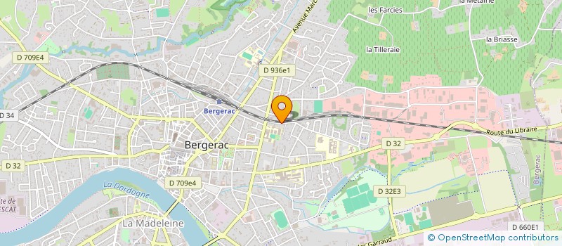 localisation de l'entreprise URBAN 24 à BERGERAC