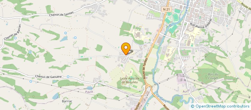 localisation de l'entreprise URBAN 3  AUCH