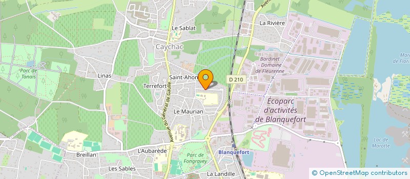 localisation de l'entreprise URBAN 360 à BLANQUEFORT