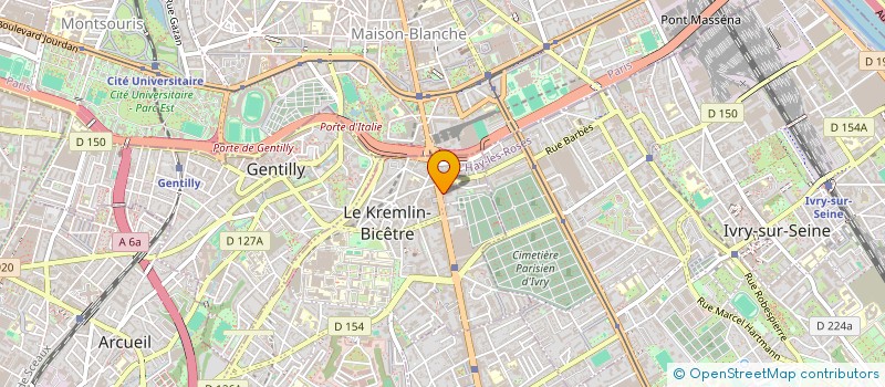 localisation de l'entreprise URBAN  LE KREMLIN-BICETRE