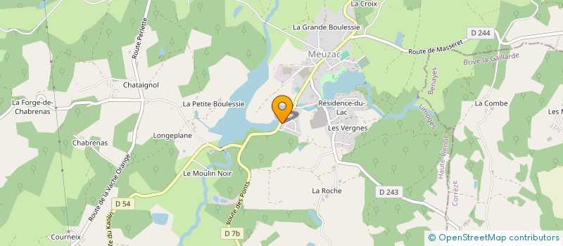 localisation de l'entreprise URBAN à MEUZAC