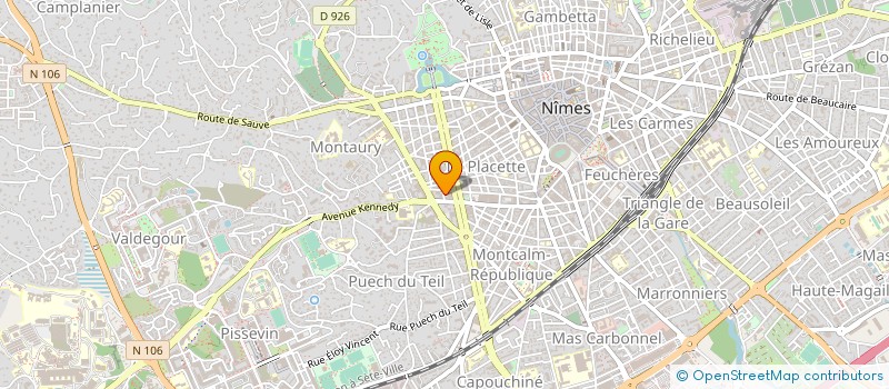 localisation de l'entreprise URBAN à NIMES