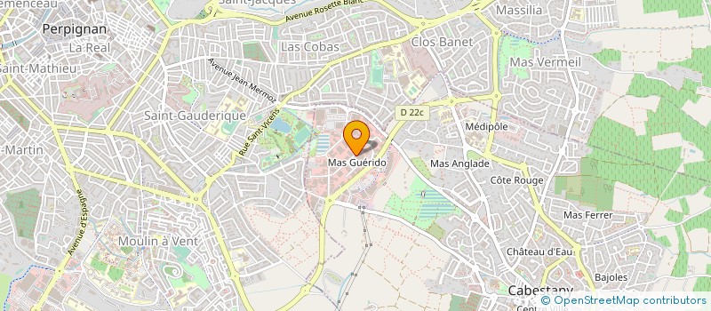 localisation de l'entreprise URBAN  CABESTANY