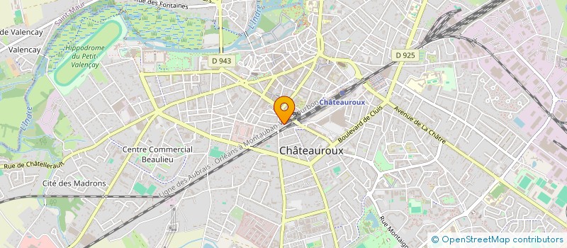 localisation de l'entreprise URBAN ACTIVITY'S 36 à CHATEAUROUX