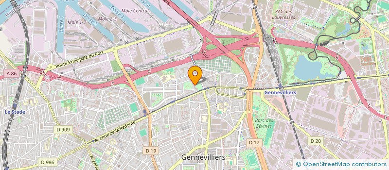 localisation de l'entreprise URBAN ADS à GENNEVILLIERS