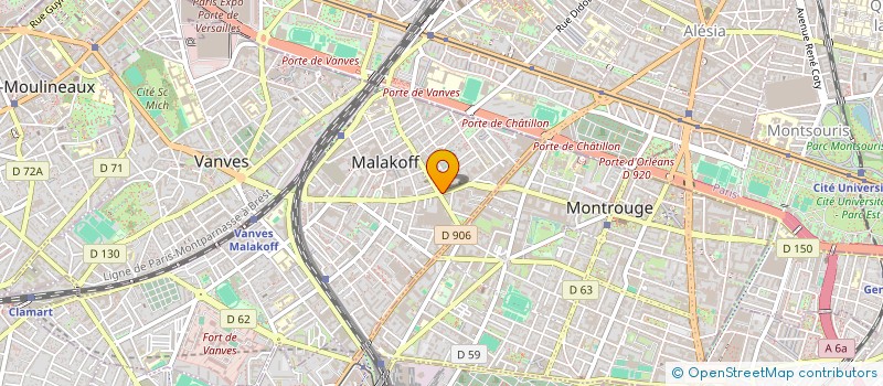 localisation de l'entreprise URBAN ALTERNATIVE UA  MALAKOFF