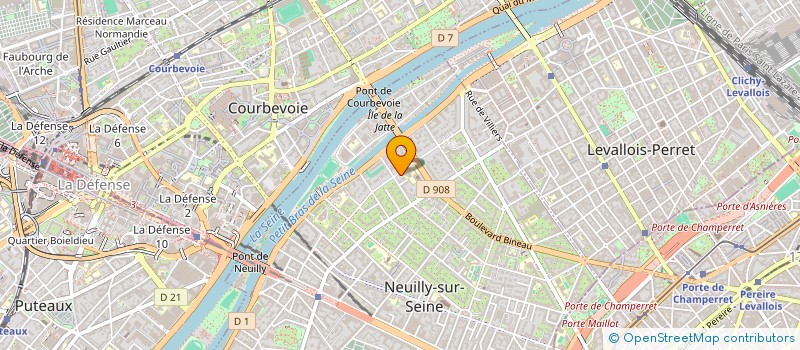 localisation de l'entreprise URBAN ARTMADA à NEUILLY-SUR-SEINE