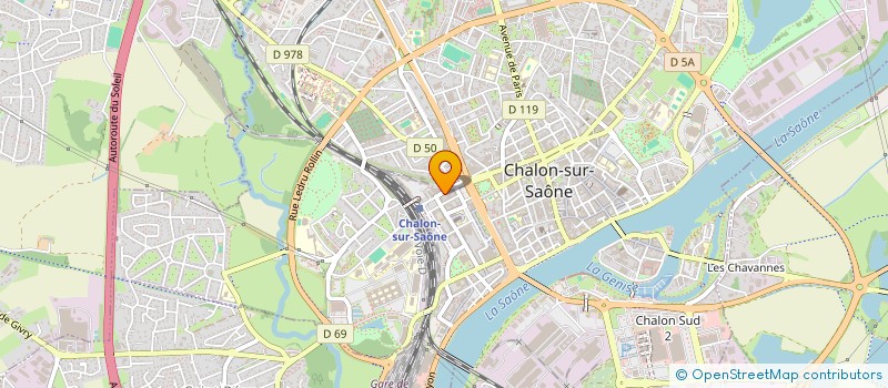 localisation de l'entreprise URBAN BARBER  CHALON-SUR-SAONE