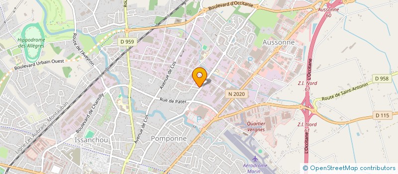 localisation de l'entreprise URBAN BEAUTY STYLE  MONTAUBAN