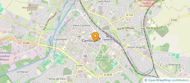 localisation de l'entreprise URBAN COIFFURE  CAMBRAI