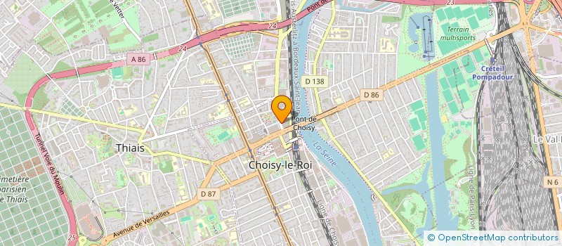 localisation de l'entreprise URBAN CONNECTING PEOPLE à CHOISY-LE-ROI