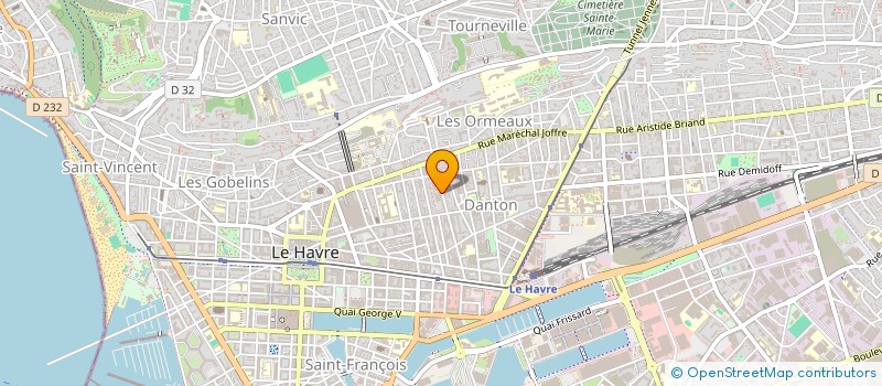 localisation de l'entreprise URBAN CONSEIL  LE HAVRE