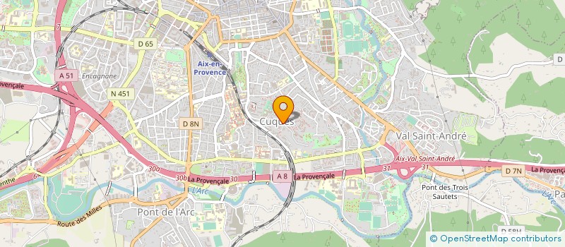 localisation de l'entreprise URBAN DIGITAL LIVE  AIX-EN-PROVENCE