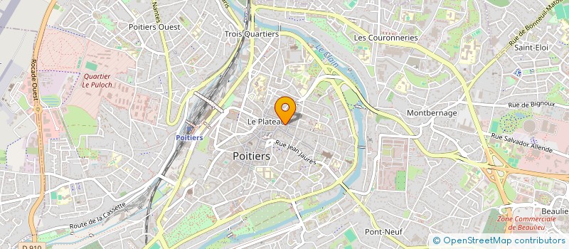 localisation de l'entreprise URBAN DISTRI à POITIERS