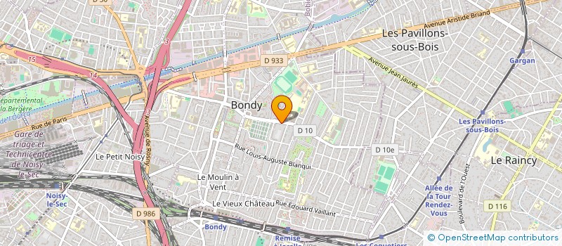 localisation de l'entreprise URBAN DRIVER  BONDY