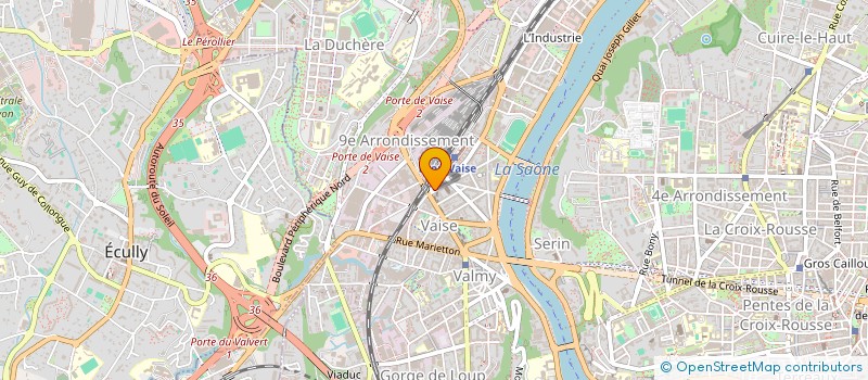 localisation de l'entreprise URBAN ESPACE à LYON