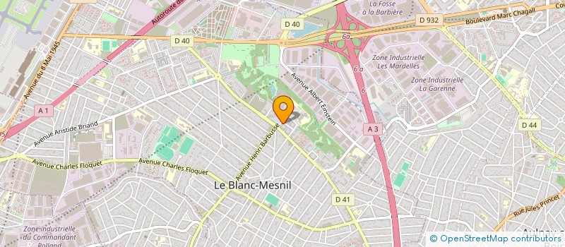 localisation de l'entreprise URBAN FAST FOOD à LE BLANC-MESNIL