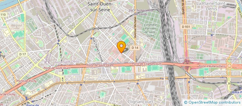 localisation de l'entreprise URBAN FLAME à SAINT-OUEN-SUR-SEINE
