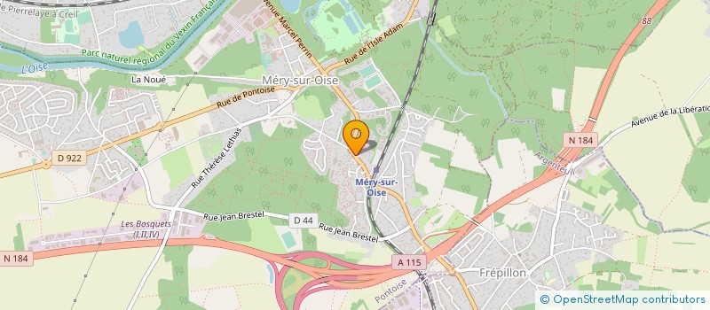 localisation de l'entreprise URBAN FOOD  MERY-SUR-OISE