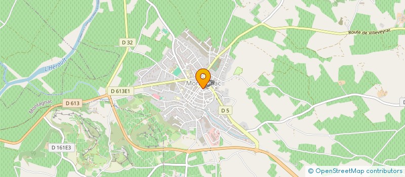 localisation de l'entreprise URBAN FOOD  MONTAGNAC