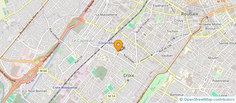 localisation de l'entreprise URBAN FOOD BURGER  CROIX