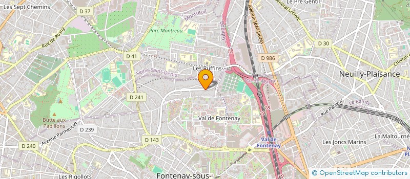 localisation de l'entreprise URBAN GREEN LOGISTIC à FONTENAY-SOUS-BOIS