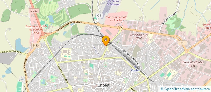 localisation de l'entreprise URBAN GYM CONCEPT à CHOLET