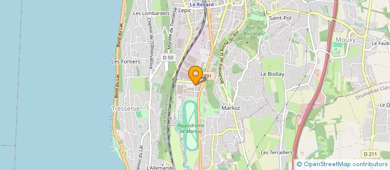 localisation de l'entreprise URBAN HABITAT DYNAMIC  AIX-LES-BAINS