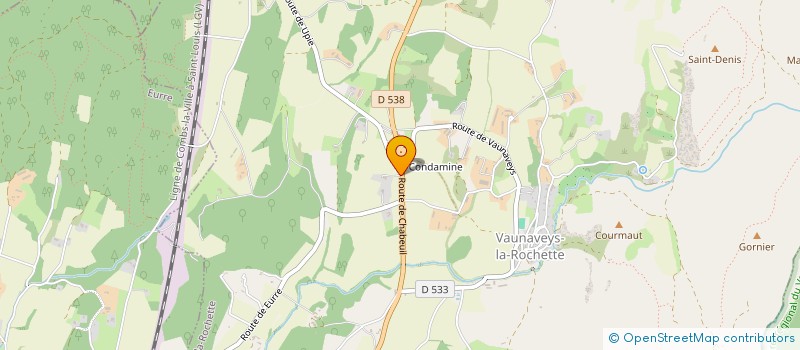 localisation de l'entreprise URBAN HD  VAUNAVEYS-LA-ROCHETTE